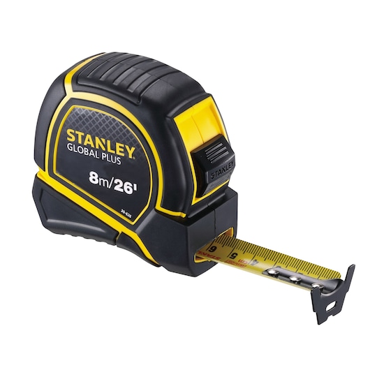 Cinta Métrica Global Plus 8m/26' Largo x 1 pulg. Ancho