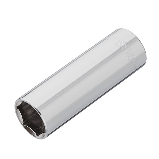 SPARK PLUG SOCKET 5/18"  STANLEY  white background ANGLE