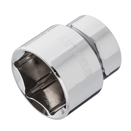 DRIVE SOCKET 1/2" 32mm STANLEY  white background SIDE VIEW