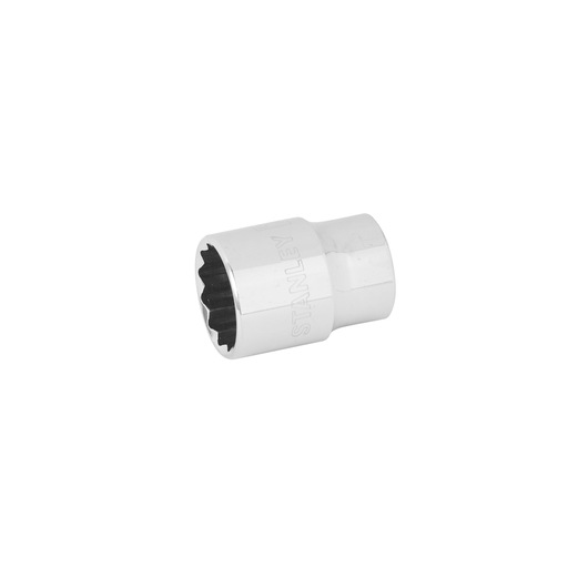STANLEY 4-88-818 chrome socket, photography of side angle on white background.