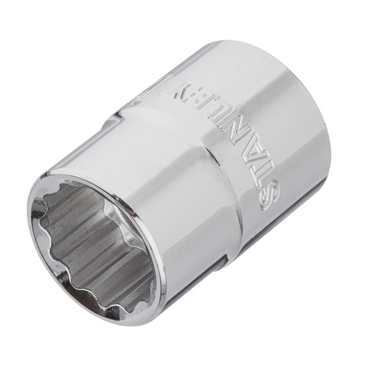 SOCKET 12 PT 3/4" STANLEY  white background ANGLE