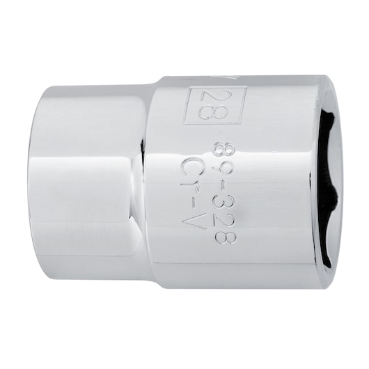 INDIVUDUAL SOCKET ON WHITE BACKGROUND HORIZONTAL VIEW
