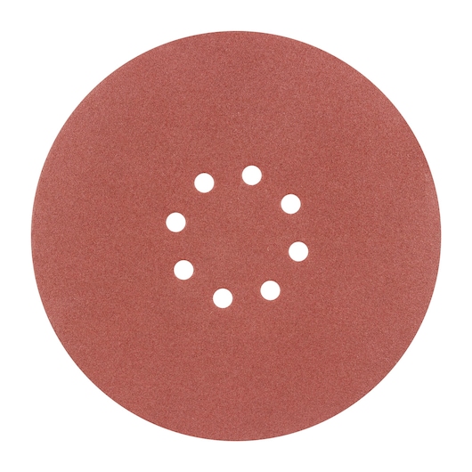 SAND PAPER ON WHITE BACKGROUND FRONT VIEW
