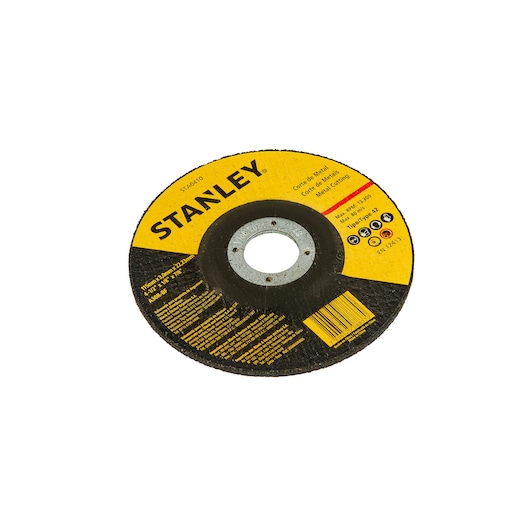 ABRASIVE DISC STANLEY  WHITE BACKGROUND ANGLE