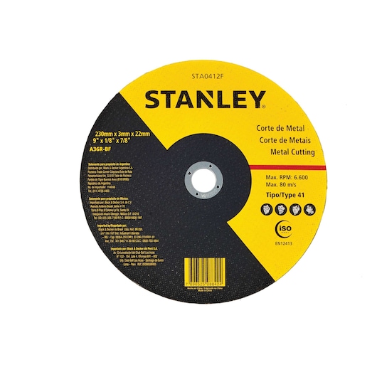 DISCO PARA CORTE DE METAL DE 9"X1/8"X7/8" (230X3X22mm)