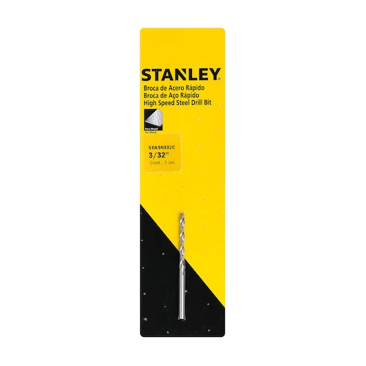 DRILL BIT ON WHITE BACKGROUND FRONT VIEW PACKING