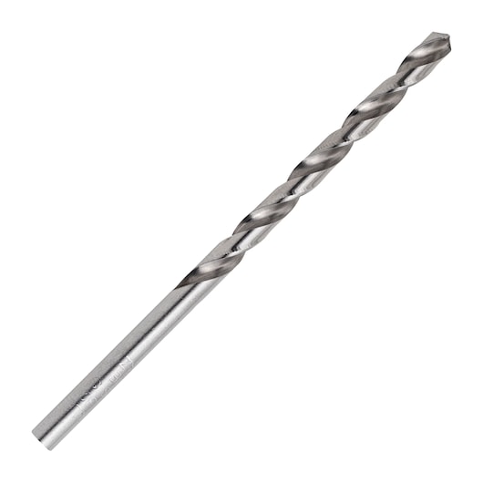 DRILL BIT ON WHITE BACKGROUND SIDE VIEW