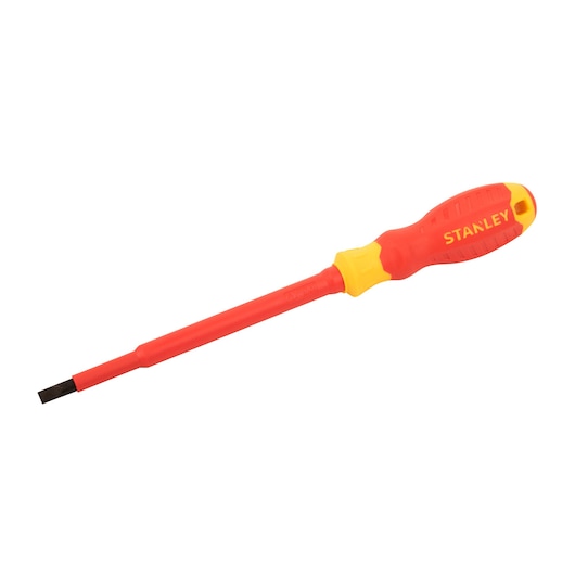 SCREWDRIVER ON WHITE BACKGROUND SIDE VIEW